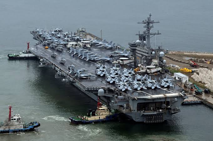 US Aircraft Carrier arrives in South Korea for Trilateral Exercise